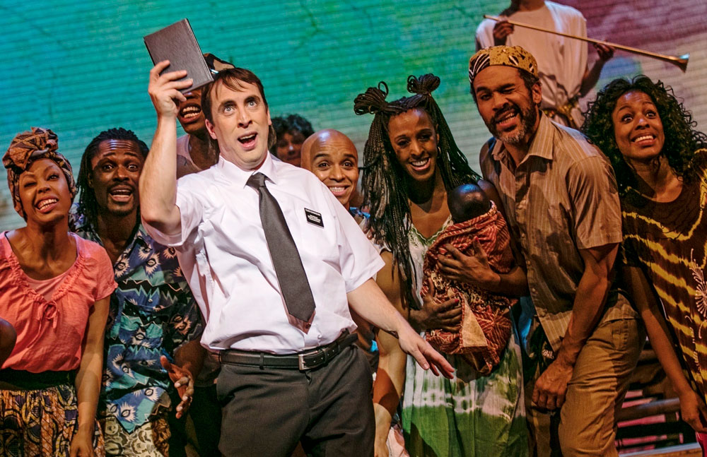 Hyddor och tempel i Book of Mormon på Chinateatern