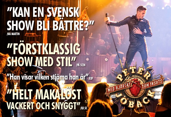 Hjärtat som insats i popteater med Peter Jöback