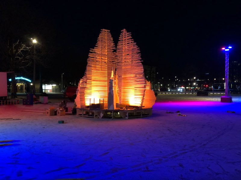 Lysande värme i Brunnsparken